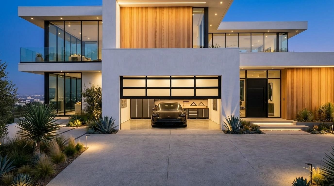 Lake Garage Door Repair Garage Door Gliding Open Revealing Warm Illuminated Interior